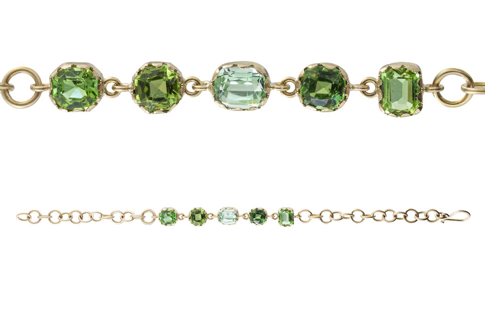 Bracciale 5 Castoni Quadrati 