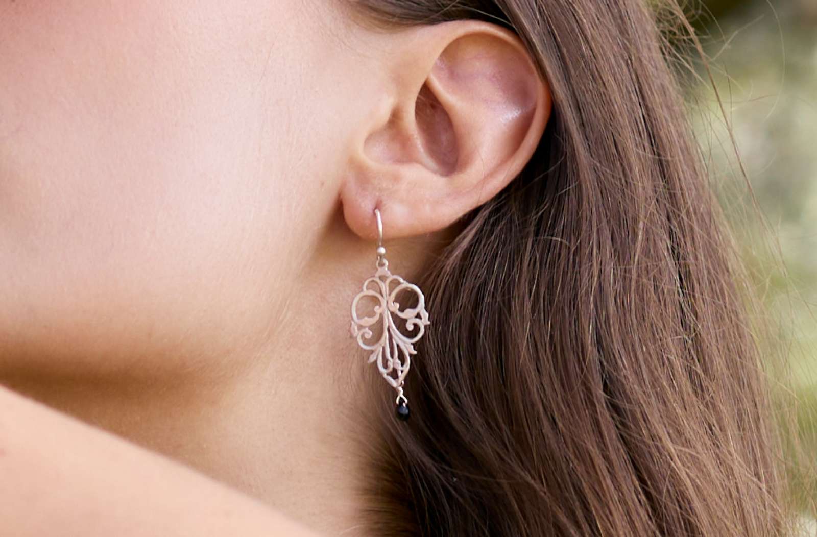 Barcellona Long Hand 925 Silver Earrings