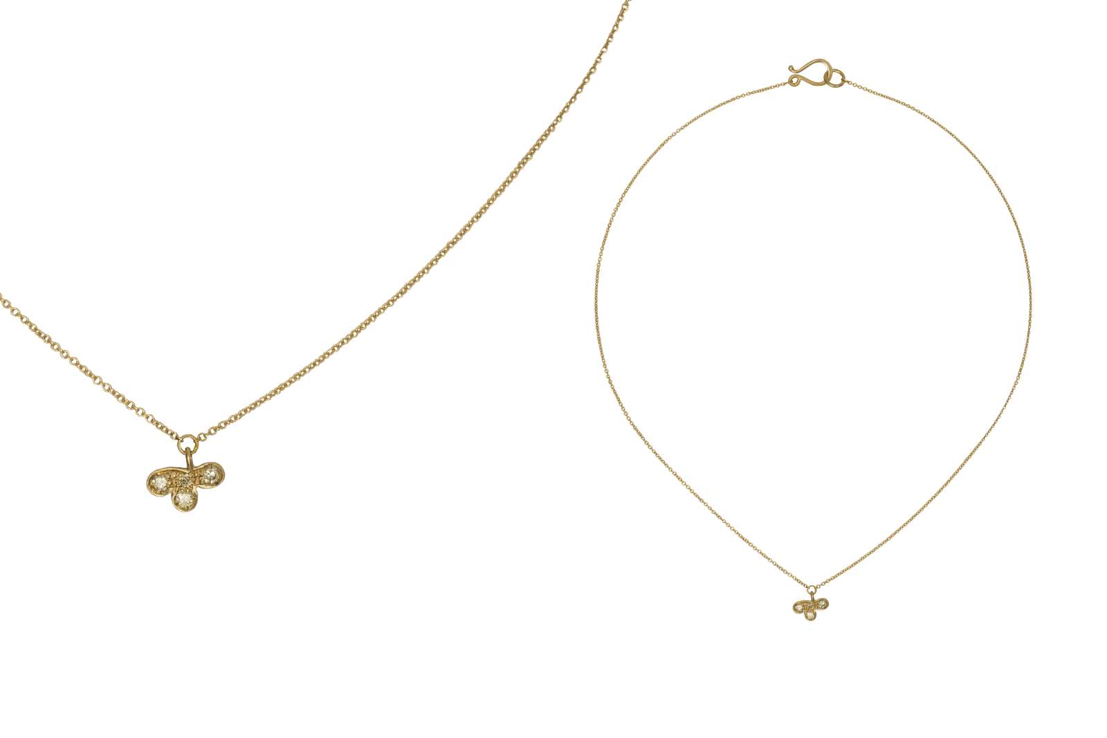 Chloe Necklace Diamond 9kt Yellow Gold