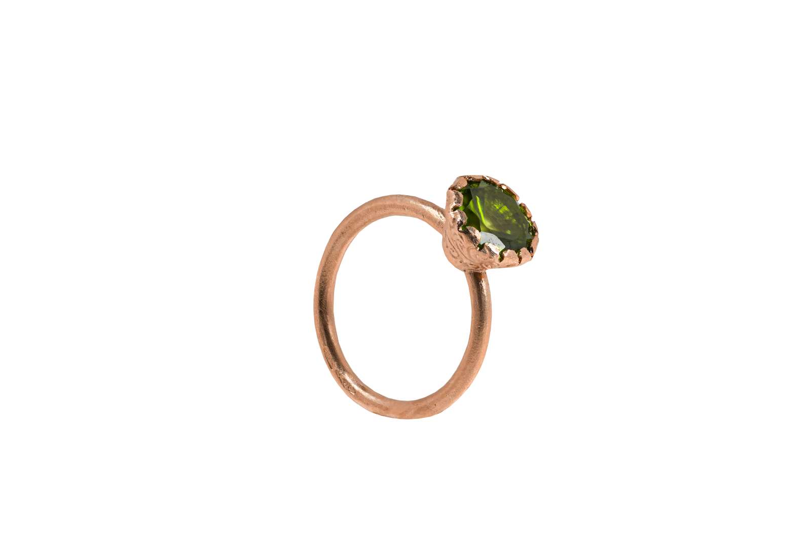 Clara Ring Peridot 9kt Rose Gold