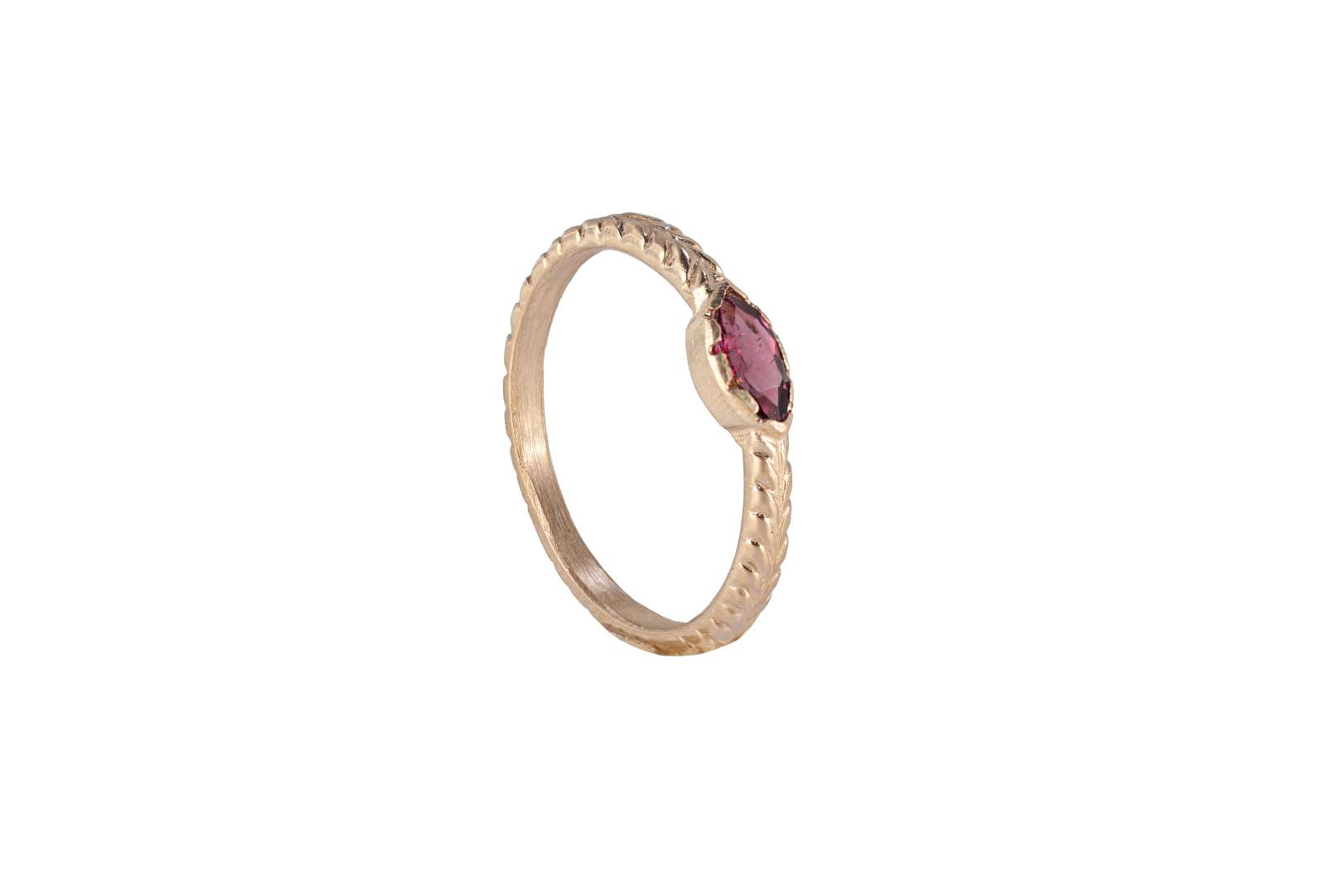 Elena Ring Pink Tourmaline 9kt White Gold 