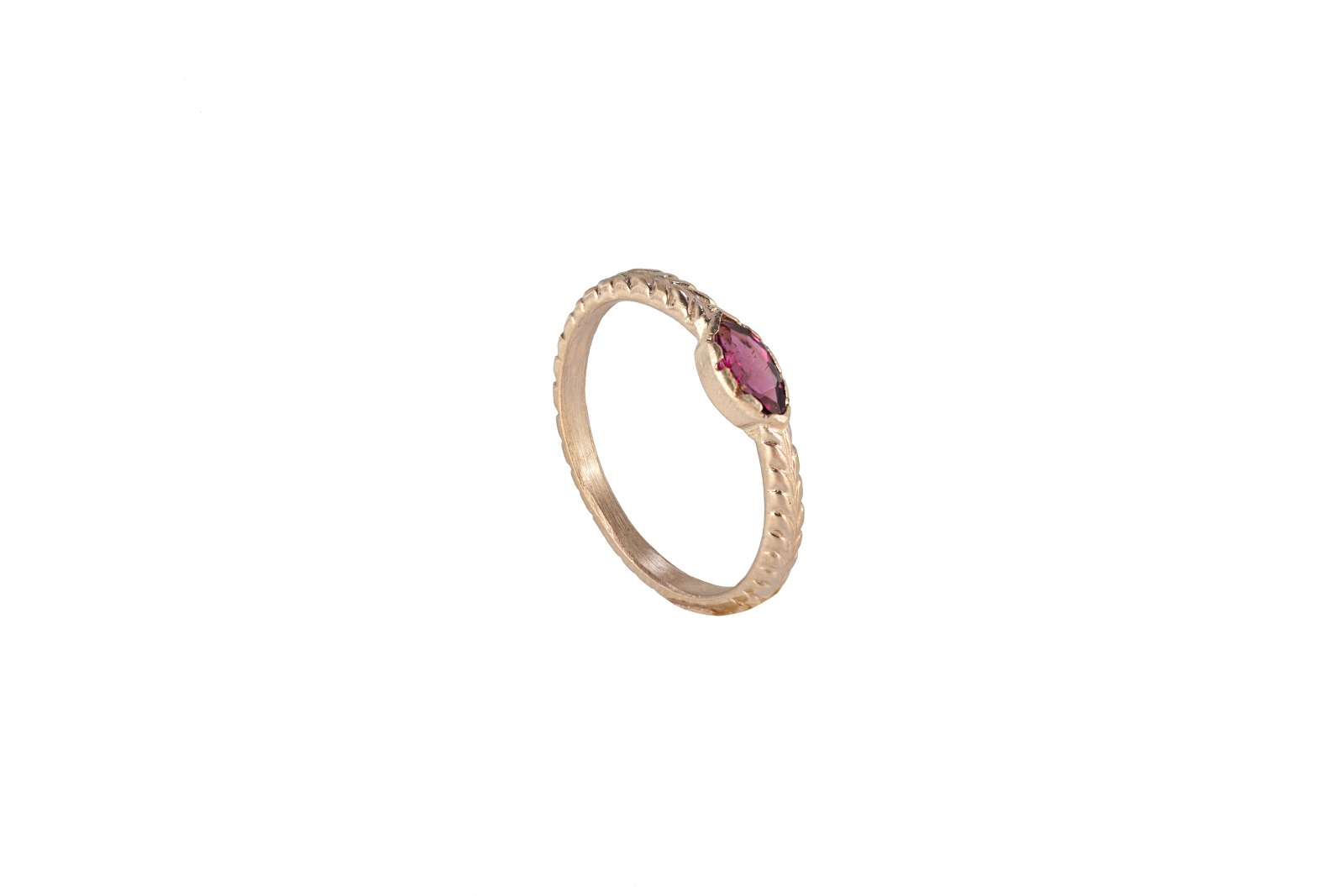Elena Ring Pink Tourmaline 9kt White Gold