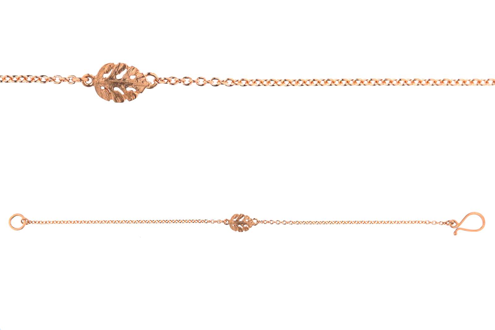 Leaves Bracelet 9kt Rose Gold