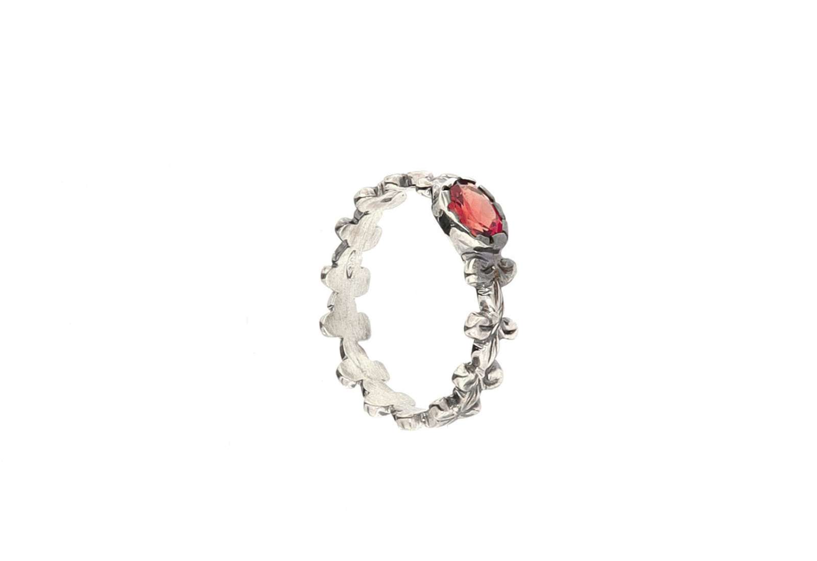 Gigliuccio Ring Garnet 925 Silver