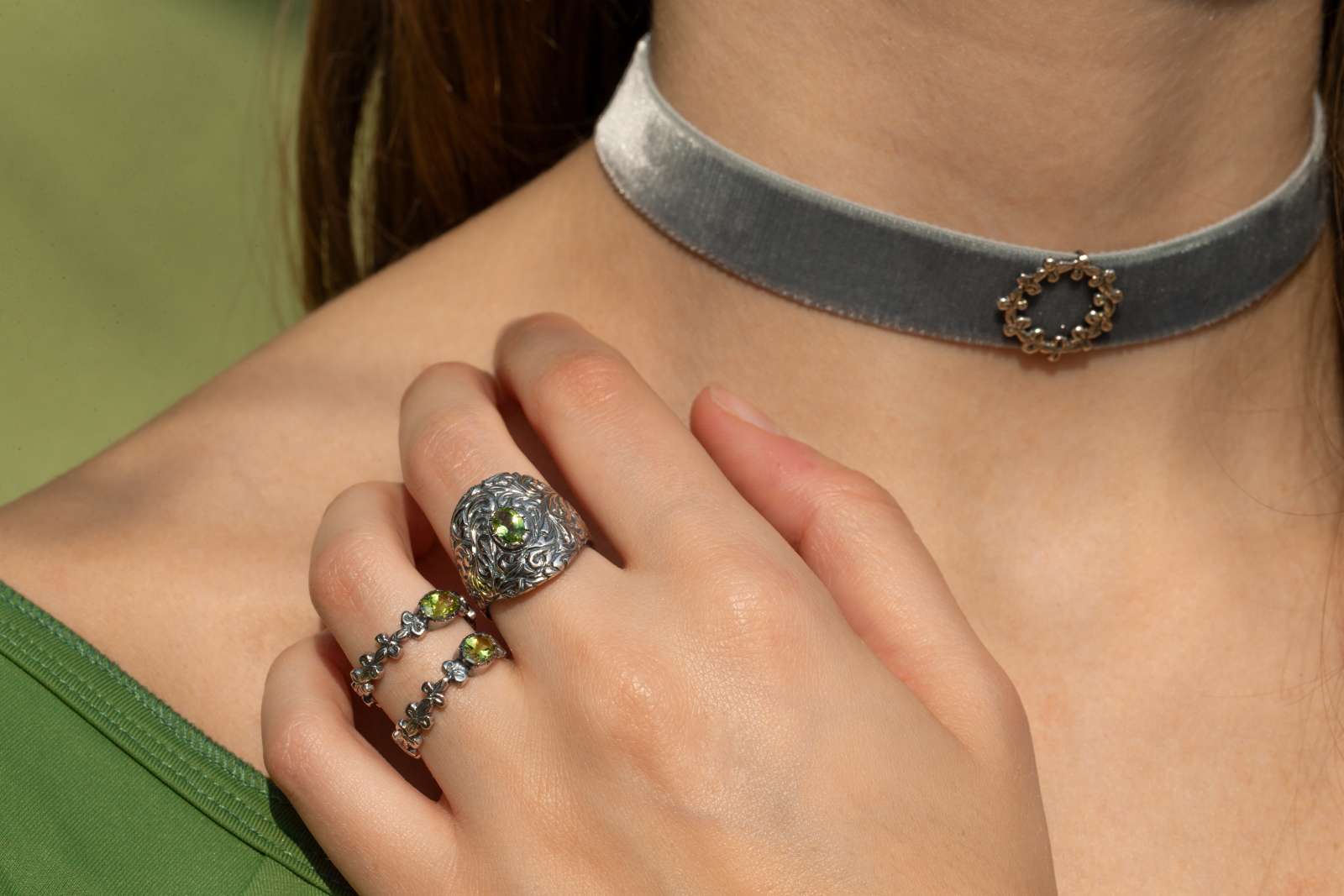 Gigliuccio Ring Peridot 925 Silver