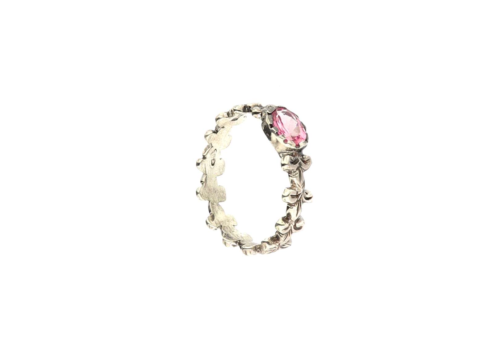 Gigliuccio Ring Pink Tourmaline 925 Silver