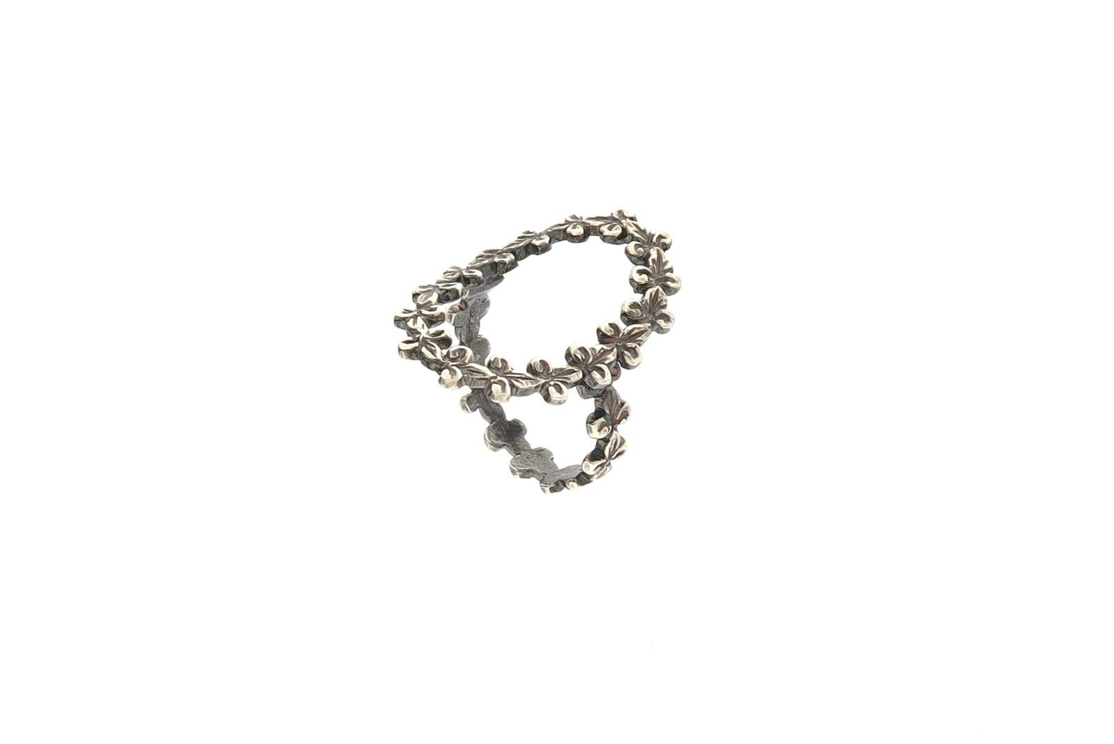Anello Gigliuccio Ovale Argento 925
