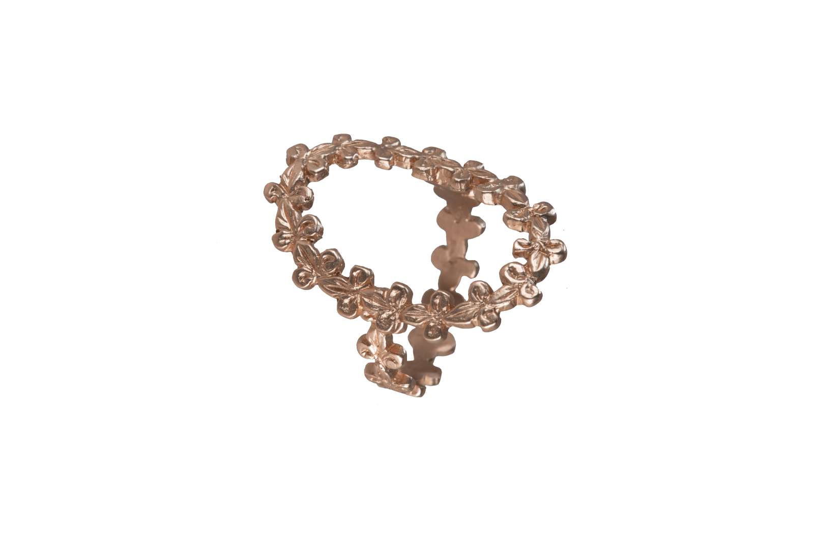 Anello Gigliuccio Ovale Oro Rosa 9kt