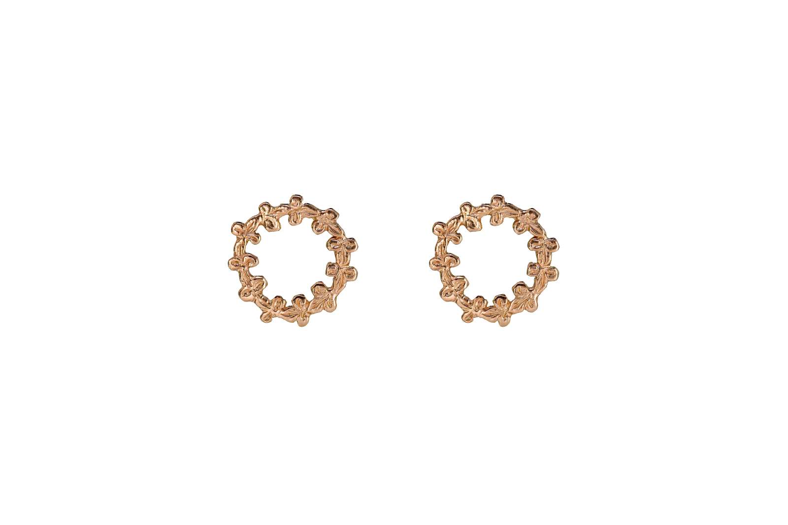 Round Gigliuccio Earrings 9kt Rose Gold
