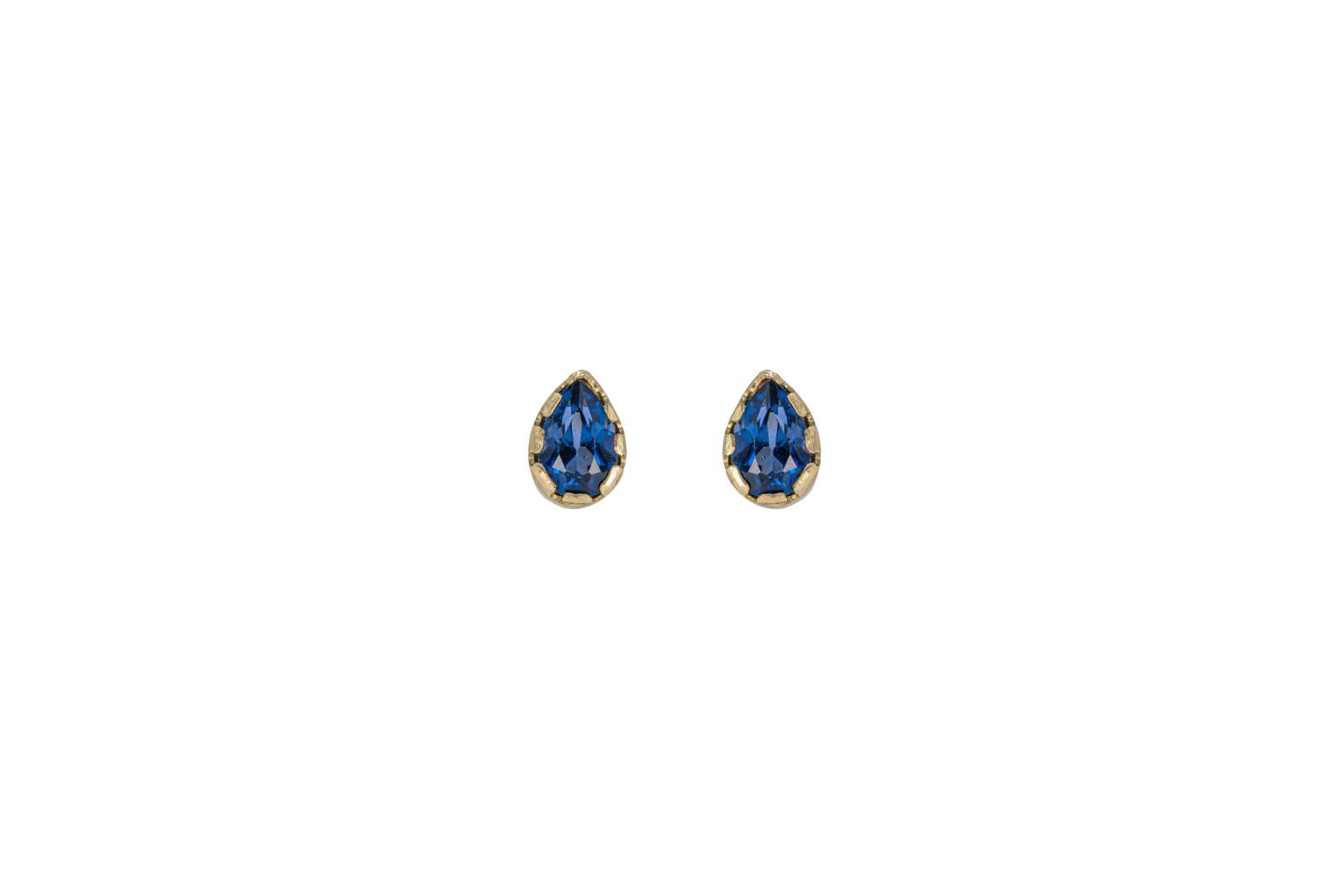  Mini Zoe Earrings Kyanite 9kt Yellow Gold