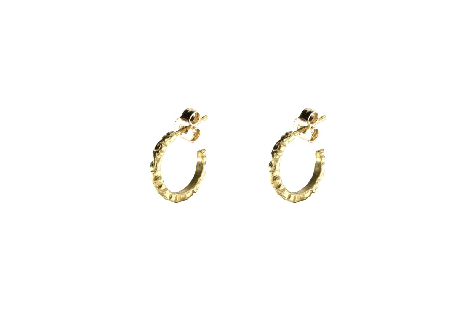 Yellow Gold Mini Hoop Grazia Earrings