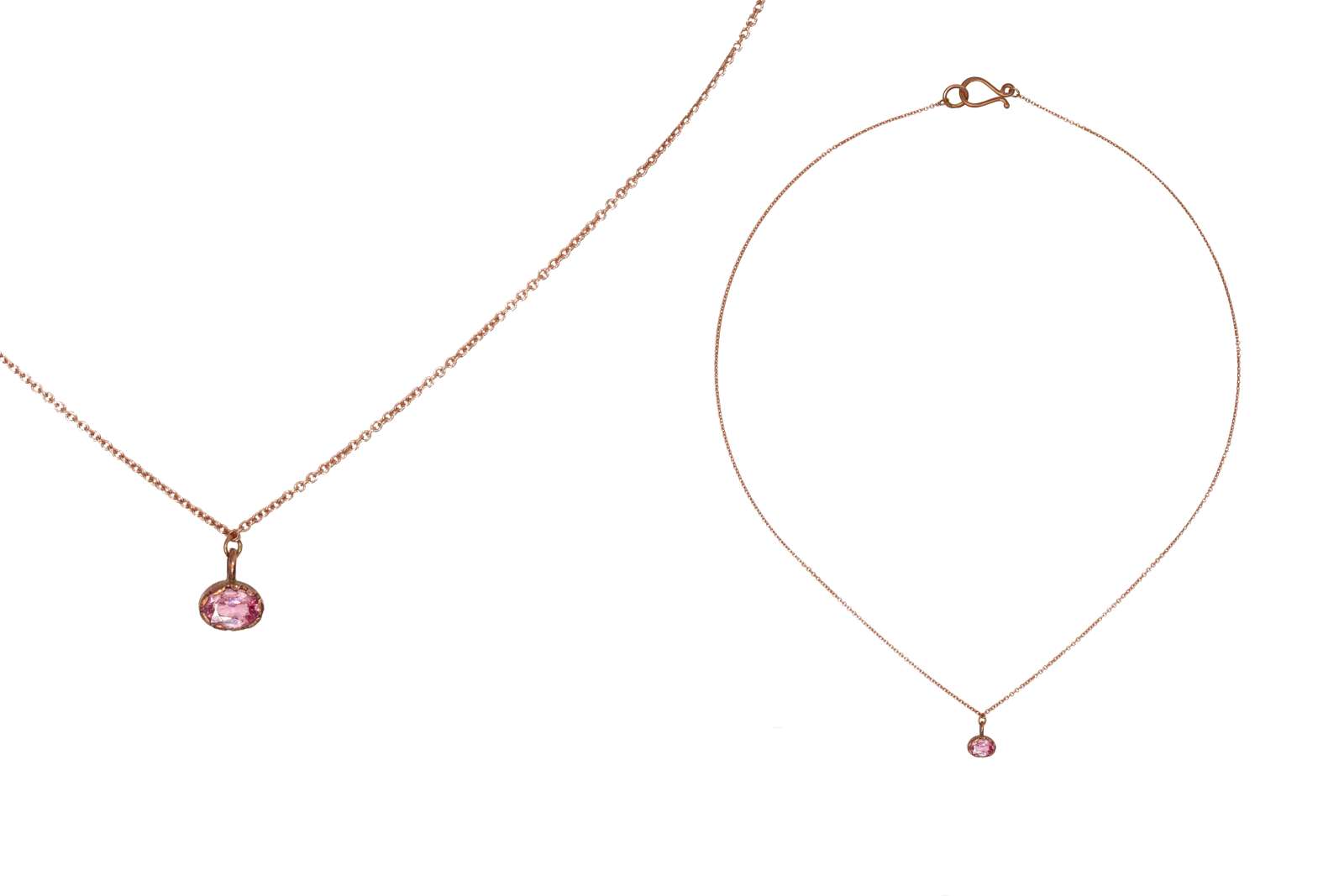 Spinel Hope Necklace Rose Gold 