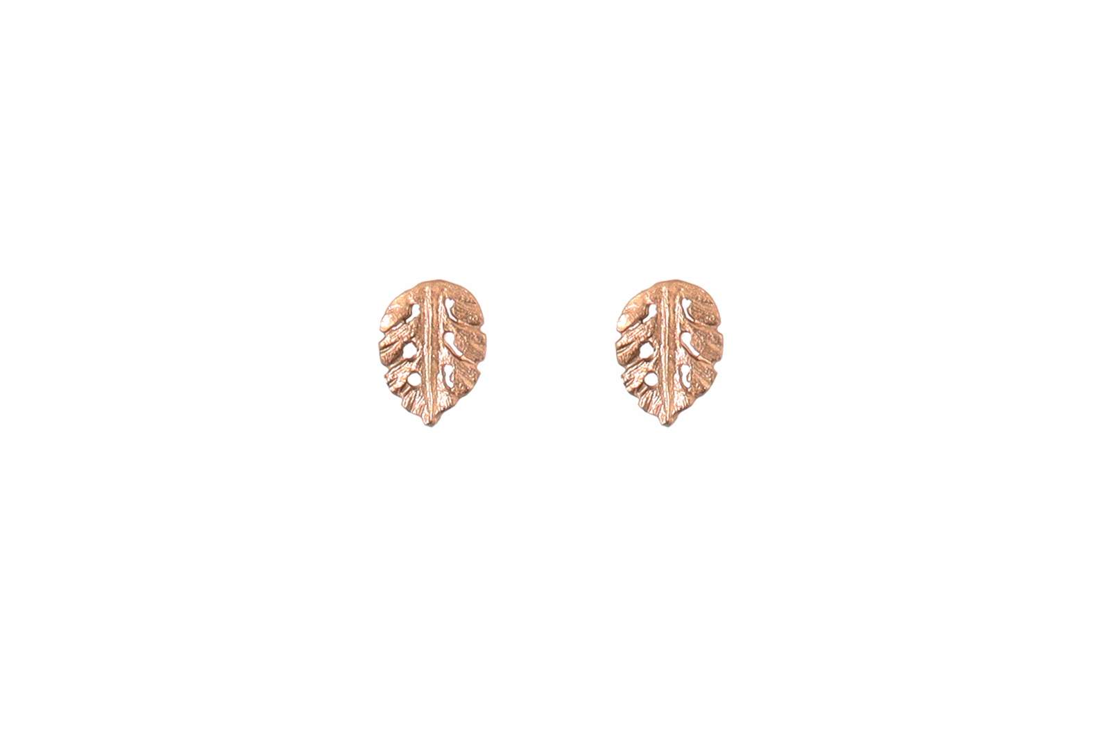 Leaves Earrings 9kt Rose Gold