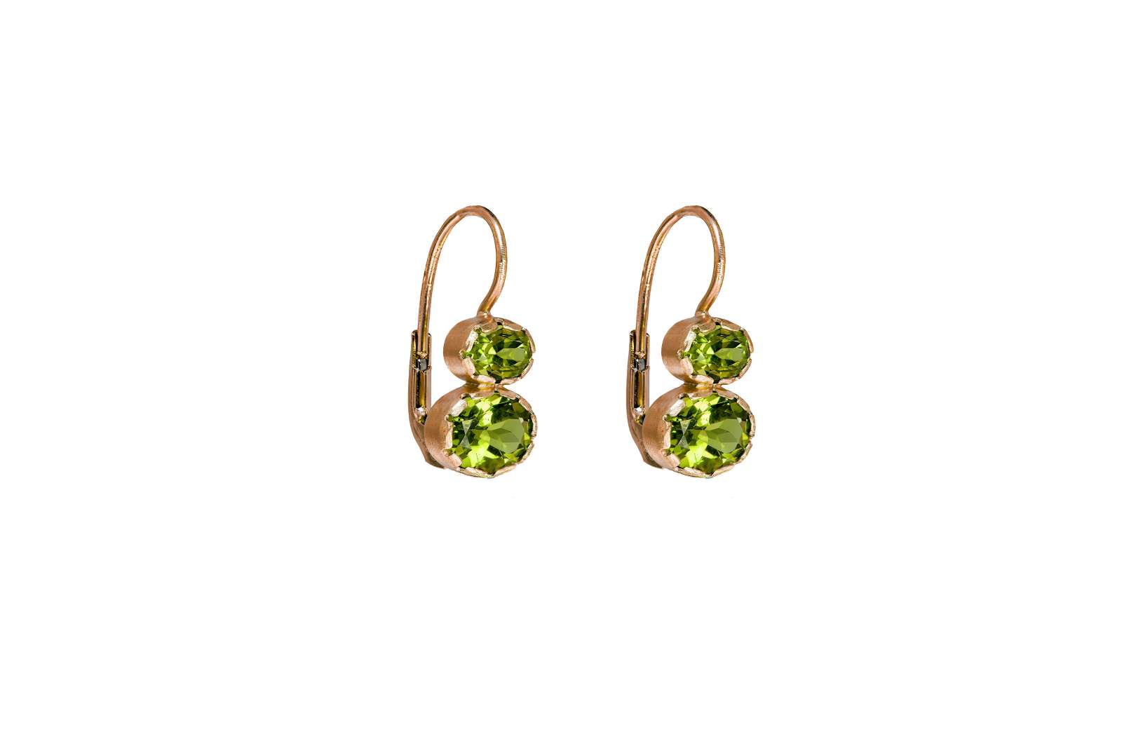 Orecchini A Borchia Oro Rosa 9kt (375) | Triangolo Piatto Geometrico - Gioielli Eleganti Per Donne