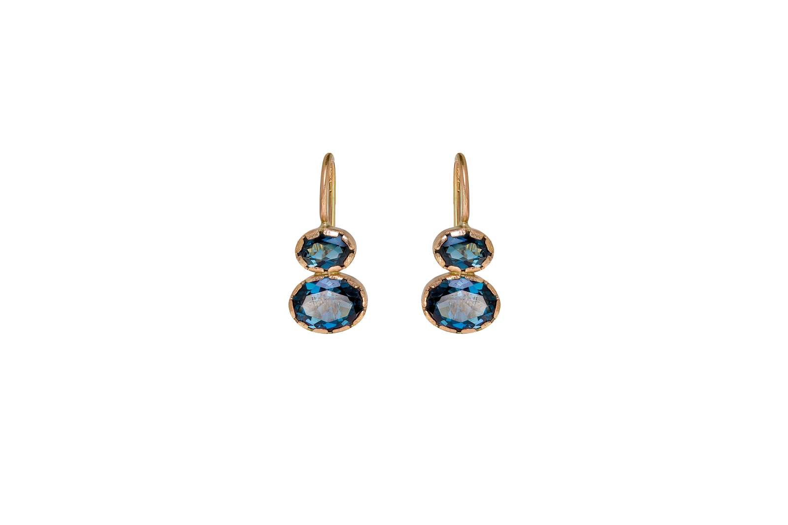 Mini Double Bezel Monachelle London Topaz 9kt Rose Gold
