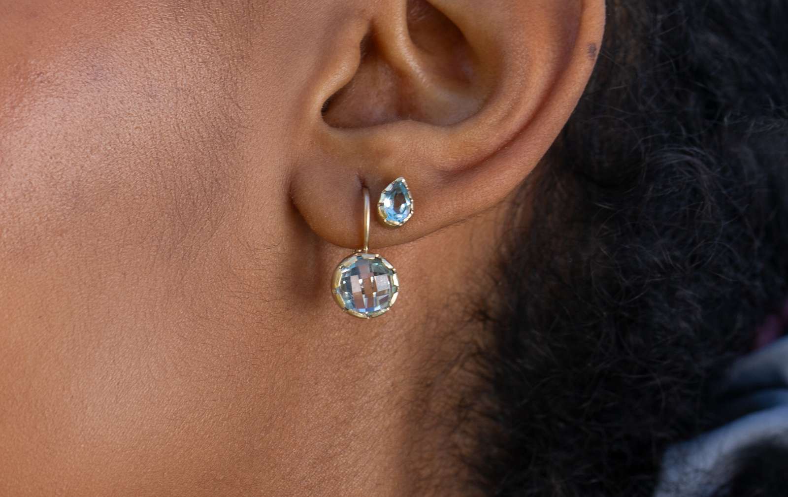 Mini Elisa Monachelle Topaz 9kt Yellow Gold