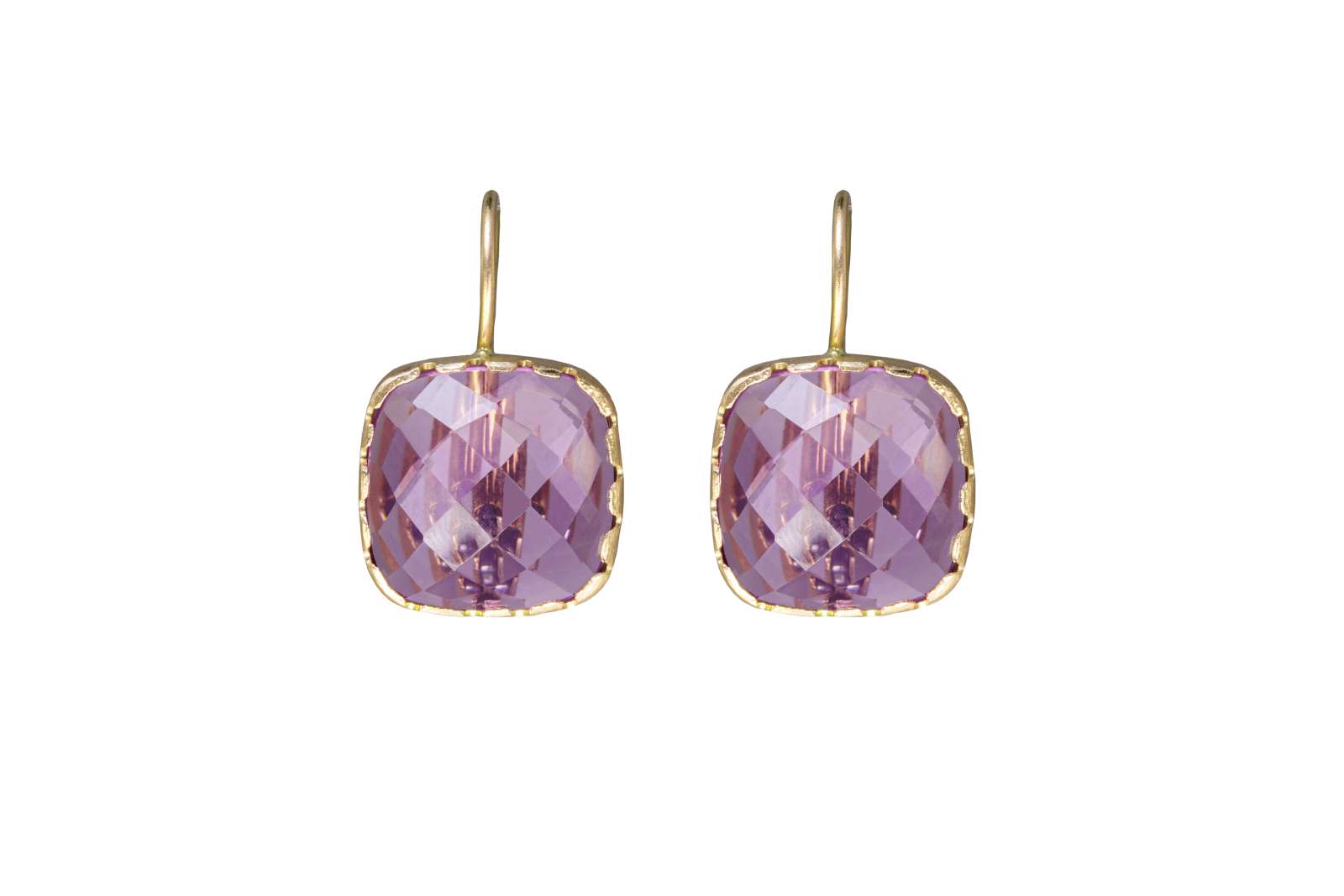 Maxi Elisa Monachelle Amethyst 9kt Yellow Gold