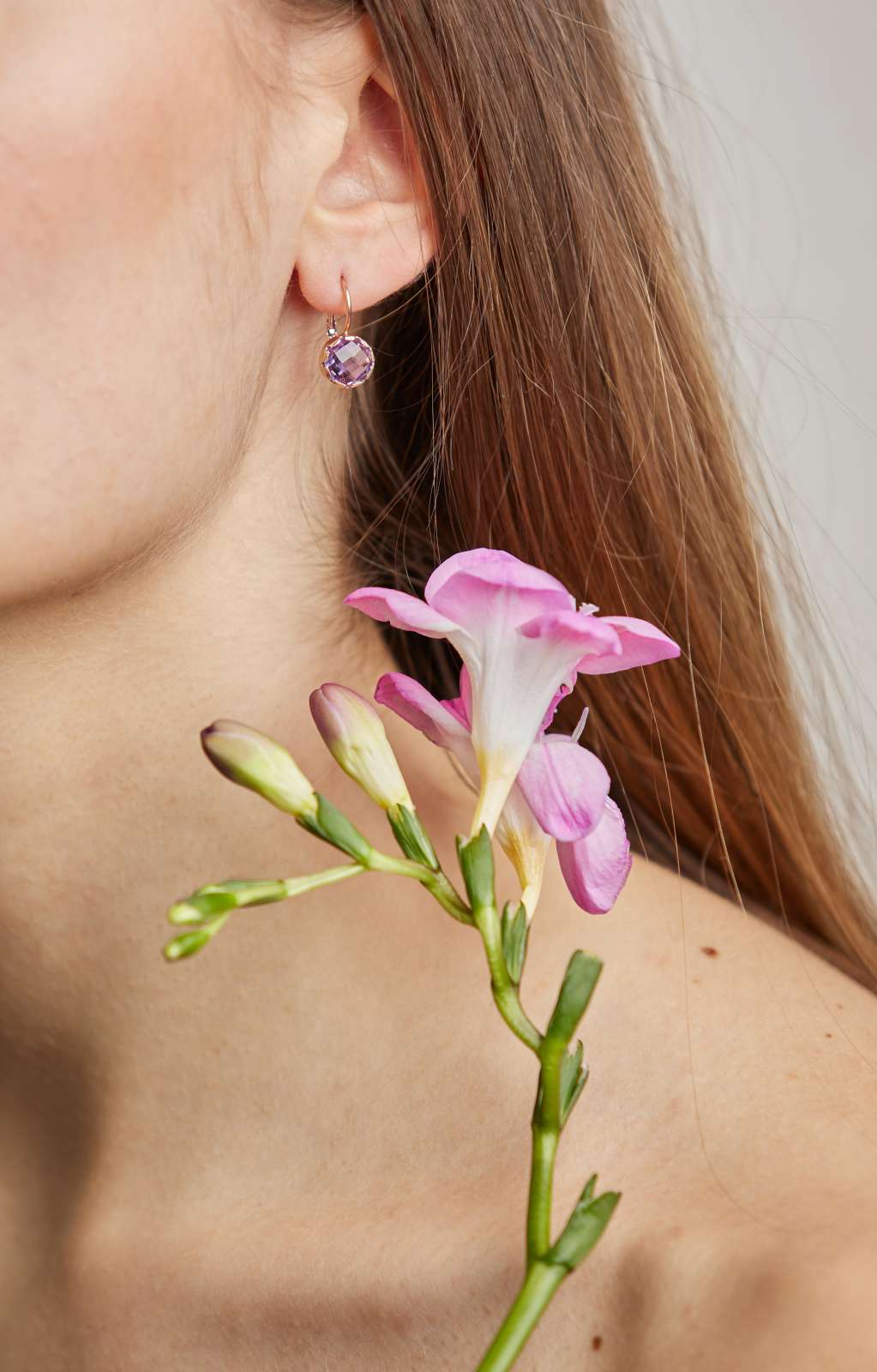 Mini Elisa Monachelle Amethyst 9kt Rose Gold