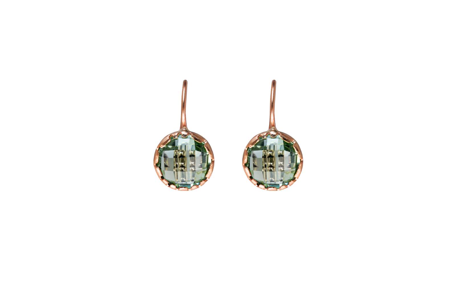 Elisa Monachelle Prasiolite 9kt Rose Gold