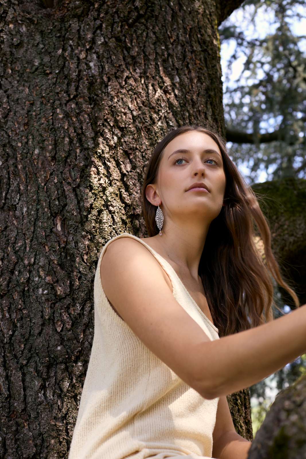 Amber 925 Silver Earrings