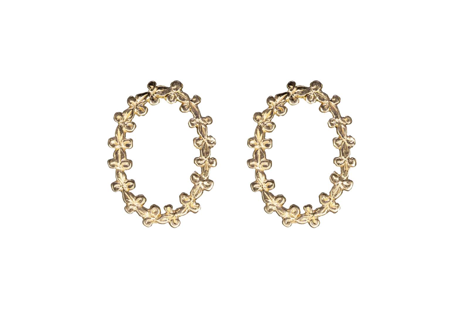 Oval Gigliuccio Earrings 9kt Yellow Gold