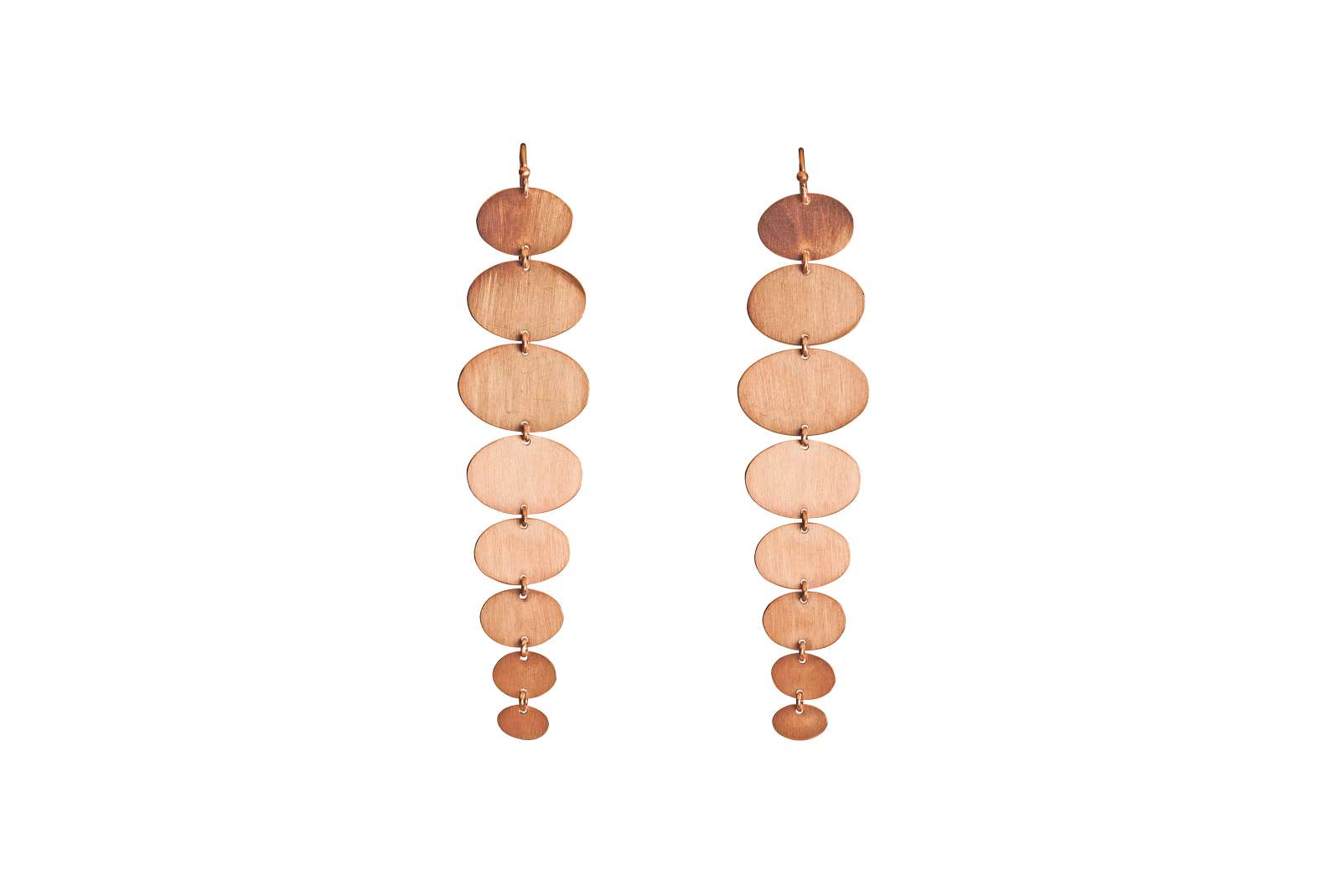 Orecchini Oval Snake Oro Rosa 