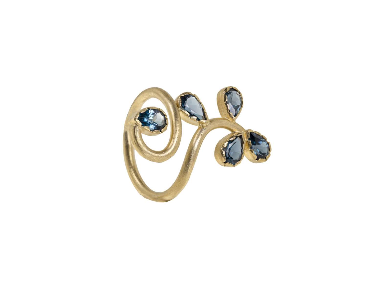 Ramage Ring London Topaz 9kt Yellow Gold