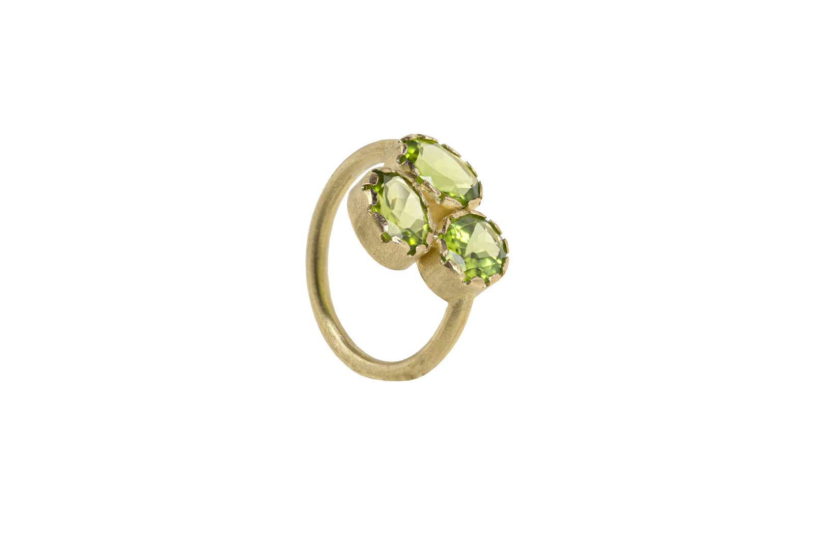Fleur Ring Peridot 9kt Yellow Gold