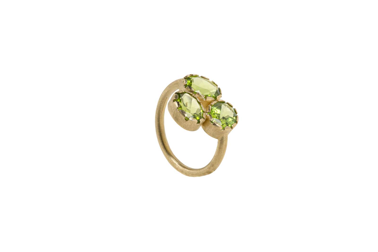 Fleur Ring Peridot 9kt Yellow Gold