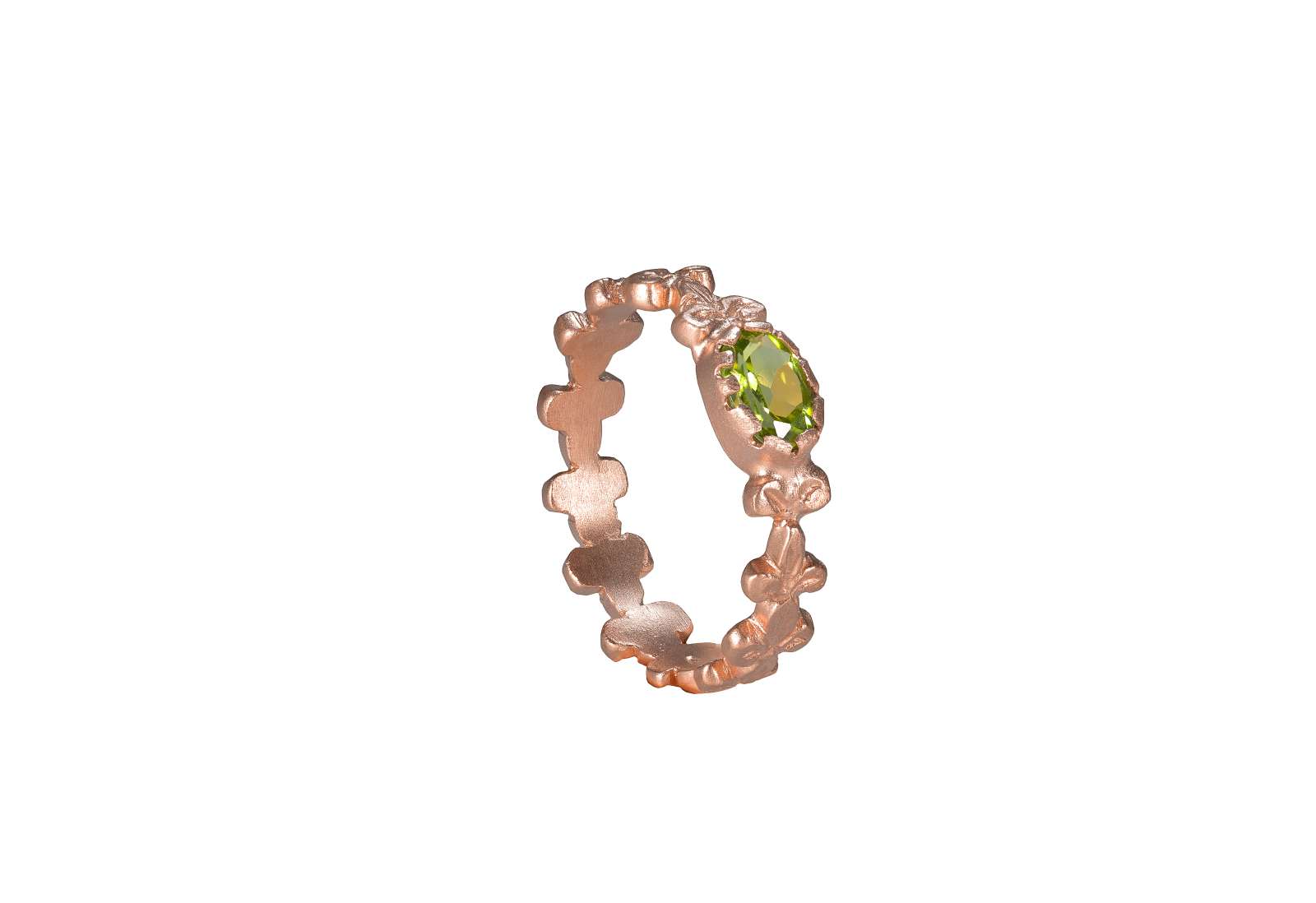 Gigliuccio Ring Peridot 9kt Rose Gold 