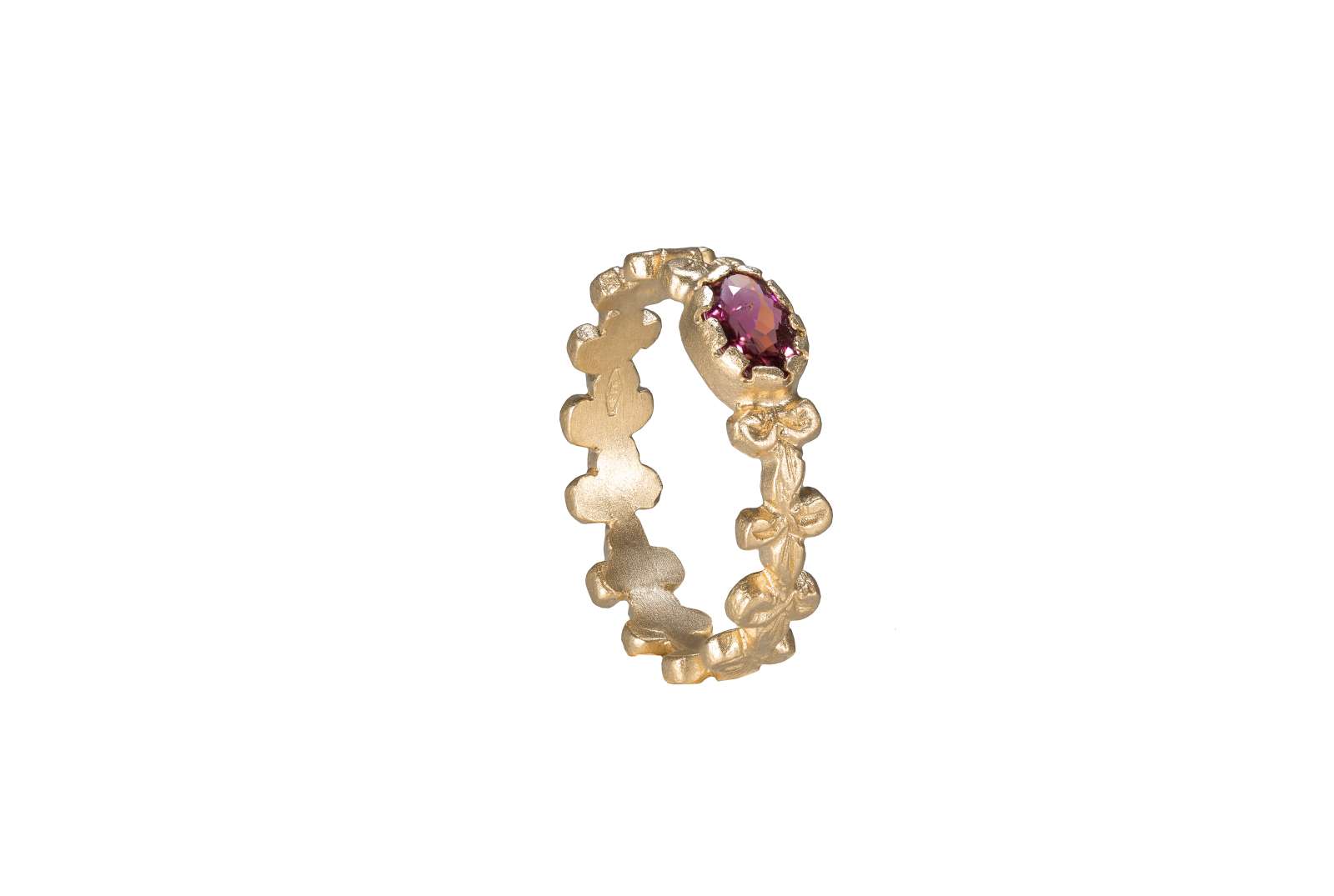 Gigliuccio Ring Pink Tourmaline 9kt Yellow Gold 
