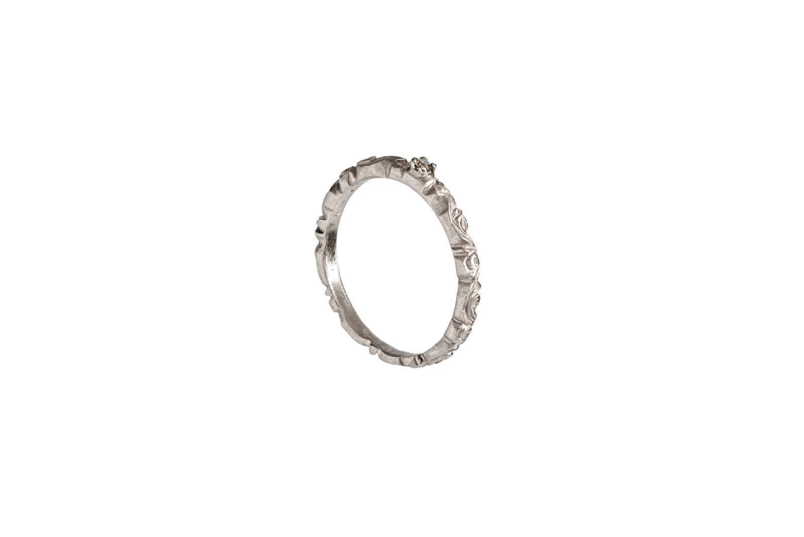 Grazia Ring Diamond 9kt White Gold