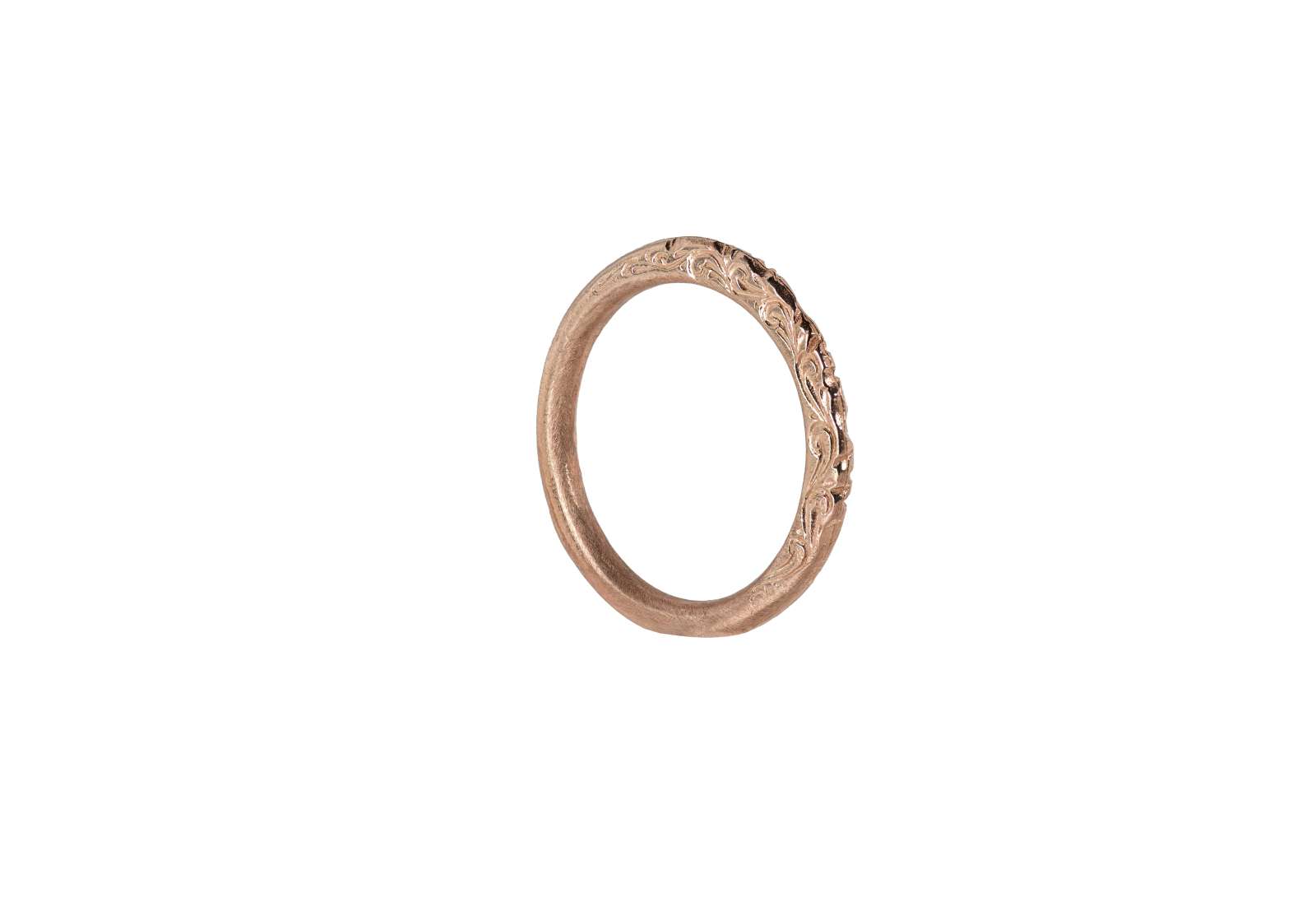 Engraved Ring 9kt Rose Gold